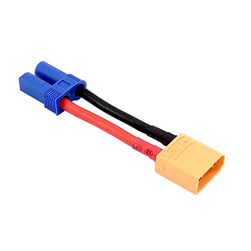 3pcs Female EC5 to XT90 / XT-90 Male Connector Adapter Cable with 12awg 5cm(BDHI-68)