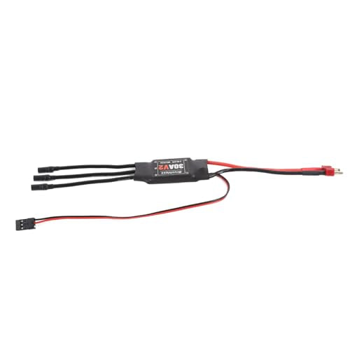 Brushless ESC 30A V2 RC Airplane Drone Motor Electric Speed Controller T Plug to Banana Female 3.5mm Lipo 2-4s