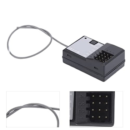 RC Receiver Waterproof 2.4G Frequency 3.3‑6V Receiver for Remote Control Car Boat Tank