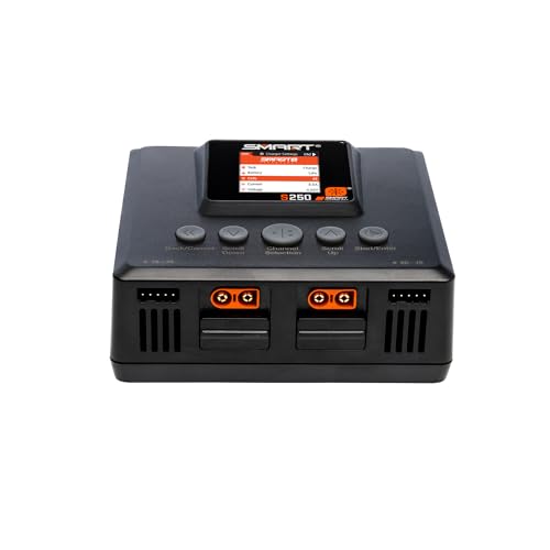 Spektrum Accessories Smart Powerstage 4S Air Bundle: (2) G2 2200mAh 4S 50C LiPo IC3 & S250 Charger, SPMXPSA500