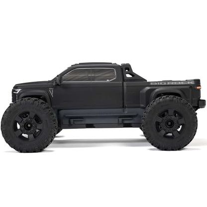 ARRMA RC Truck 1/10 Big Rock 4X4 223S BLX BRUSHLESS Street Truck RTR (Batteries and Charger Not Included) with DSC, (Black), ARA4312V4T1 - color: Black