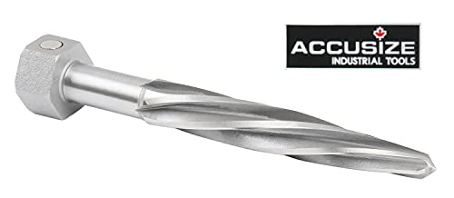 Accusize Industrial Tools 11/16'' Bridge Reamer, Magnetic Hex Shank, Hss Spiral Flutes Aligning Reamers, Car Reamers, 1523-8025 | Magnetic Hex Shank, HSS Spiral Flutes Aligning Reamers, Size: 11/16", Flt Len: 4-1/2", OAL: 6-1/2", Hex Shank Size: 1-1/16" -