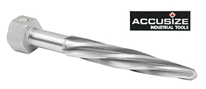 Accusize Industrial Tools 11/16'' Bridge Reamer, Magnetic Hex Shank, Hss Spiral Flutes Aligning Reamers, Car Reamers, 1523-8025 | Magnetic Hex Shank, HSS Spiral Flutes Aligning Reamers, Size: 11/16", Flt Len: 4-1/2", OAL: 6-1/2", Hex Shank Size: 1-1/16" -