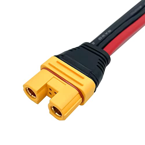 AS150U 70A Copper Plated Male/Female Plug Connector Resistance Adapter Cable for RC Racing Drone FPV Model Battery Cable Spare Part (AS150U Female Connector) - style: AS150U Female Connector