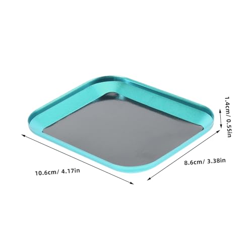 Magnetic Screw Plate Tool Tray in Aluminum Alloy for Mechanics Rc Car Models Parts Storage Bolt Trays - color: Green