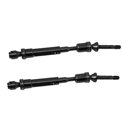 2PCS Vgoohobby Aluminum Alloy RC CVD Steel Rear Drive Shaft Axle Transmission Axle Joint Compatible with TRX Slash 4X4 Stapede Rustler VXL HQ727 Short Truck Car