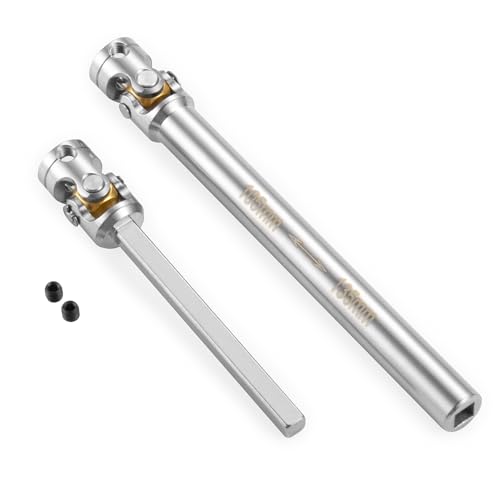 RC-Hub 1Pcs Metal RC Driveshafts for 1:14 Tamiya Trailer Tractor Truck | 45-50/47-57/55-67/60-80/70-90/110-260mm Drive Shaf,RC Car Upgrade Parts - size: 105-135mm