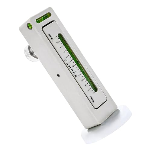 Adjustable Magnetic Gauge Tool, Wheel Camber Caster Pillar Alignment Tool, Universal Camber Strut Wheel Alignment Gauge for SUV Truck RV Tire Repair, Car Accessories (White) - color: White