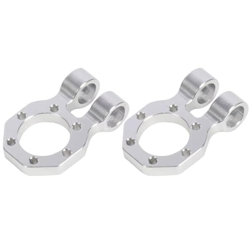 Compatible with SCX10 for PRO for Element for Power for Wagon for Comp DIY Modular Shackle Fits 4.5mm Tube Bumper 1/10 RC Rigs Crawler RC Car Accessories(Silver,2PCS) - color: Silver, size: 2PCS