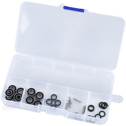 RC Bearings Kit Upgrades Part for 1/10 Slash 2WD VXL/Stampede 2WD VXL/Rustler 2WD VXL/Bandit 2WD VXL,Rubber Sealed Precision Ball Bearings,Black - color: Black- 1 Set