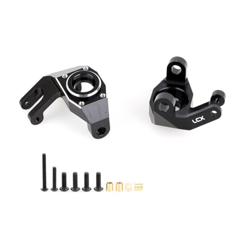 LCX Racing 1/6 RC Crawler Car CNC Machined Aluminum AR90 Front Axle Steering Knuckles L/R for Axial SCX6 AXI05000, Upgrades Parts Accessories
