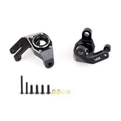 LCX Racing 1/6 RC Crawler Car CNC Machined Aluminum AR90 Front Axle Steering Knuckles L/R for Axial SCX6 AXI05000, Upgrades Parts Accessories