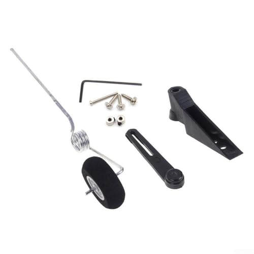 Tail Wheel Bracket Assembly for All Types of Fixed Wing RC Planes, Includes Sponge Wheels