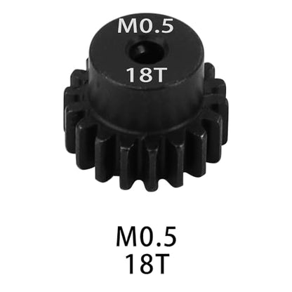 0.5M 2mm Shaft Steel Metal Pinion Motor Gear 14T 15T 16T 17T 18T for LOSI Axial 1/24 1/28 RC Crawler Drift Monster Truck Buggy