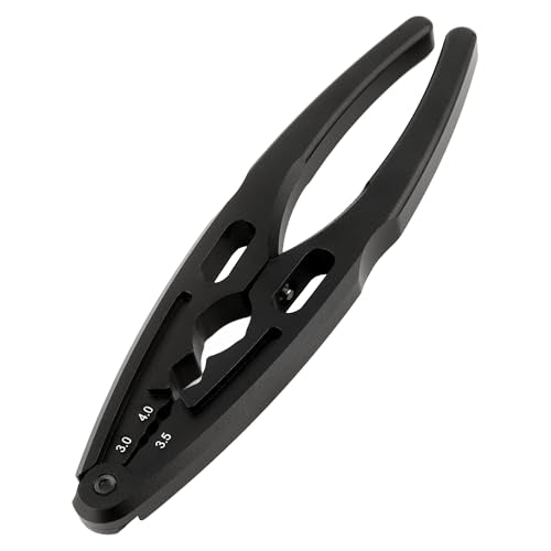 Universal RC Multi Shock Shaft Pliers W/Ball End Multi-Function Clamp Tools for All 1/8 1/10 1/12 1/14 1/16 1/18 Scale Cars Trucks (Black)