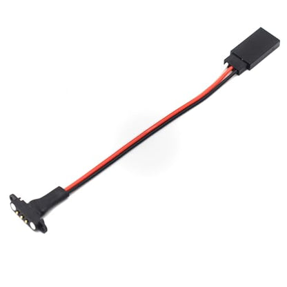5sets 3Pin Magnetic Snap-on JR Extension Cable for RC Cars Models,Trucks Robotics DIY Electronics,Remote Control lamp Group Magnetic Suction Extension Cable,Quick disassembly Connector (20cm-5 Sets) - size: 20cm-5 sets