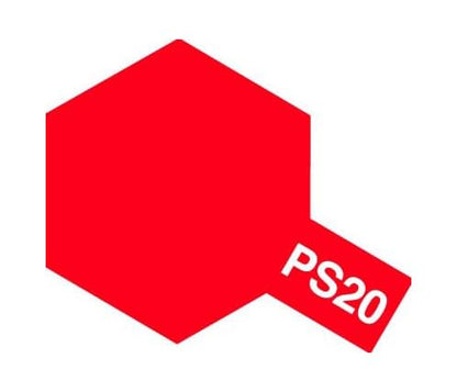 Tamiya PS-20 Polycarbonate Spray Fluorescent Red/Tamiya / 86020