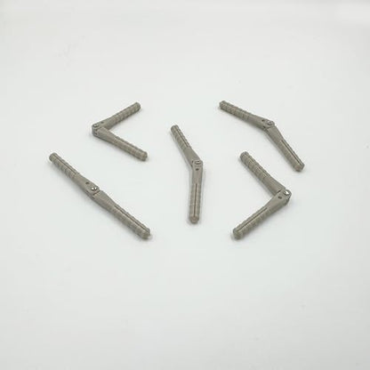 5PCS RC Airplane Plastic Pin Hinge Needle Hinge for RC Plane Aircraft Helicopter DIY Model Plane Fix Wing Parts (4.5x67mm Gray) - style: 4.5x67mm Gray