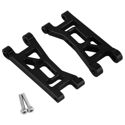 Aluminum Steering Knuckles, C Hubs Front Rear Shock Mount Suspension Arms Transmission Cover Wheel Hex for 1/24 Buggy Losi Micro-B Upgrade Set,8 Set (Black) - color: Black