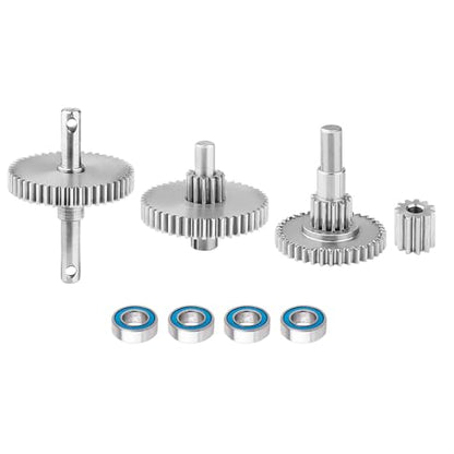 HobbyPark Metal Stainless Steel 40.3:1 Ratio Transmission Gear Pinion Set Low Gears Motor Pinion for TRX4M TRX4MT Upgrades 1/18 RC Crawler Car