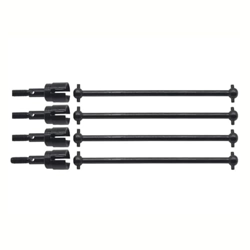 RC Car Drive Shafts Compatible with HSP 94111 94108 94170 08029 02033 1/10 RC Car Parts 4Pcs Steel Dogbone Drive Shaft & Wheel Axle Replacement