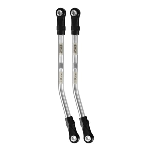 INJORA Stainless Steel High Clearance Links with Rod Ends for TRX4 SCX10 II SCX10 III VS4-10 1/10 RC Crawler Car Upgrade(110mm) - size: 110mm