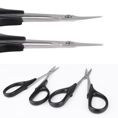 HobbyPark RC Body Reamer Curved Scissors & Straight Scissors RC Car Body Shell Lexan Plastic Trimming Tools Set (3-Pack)