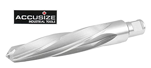 Accusize Industrial Tools 1-1/16'' H.S.S. Aligning Reamer with 3/4'' / 0.75'' Weldon Shank, Spiral Flute, 0521-1716 - size: 1-1/16 in