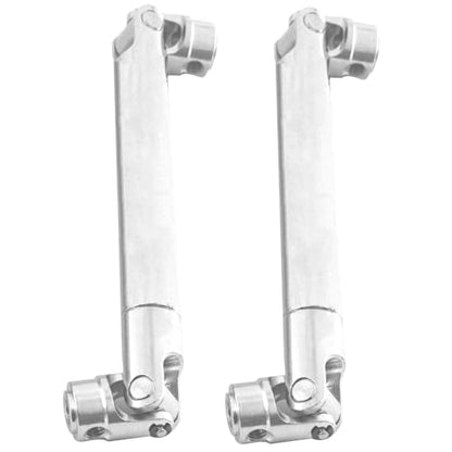 2Pcs Vgoohobby Metal Centre Transmission Shaft Drive Shaft Dogbone Compatible with Axial SCX10 SCX0016 Tamiya CC01 RC4WD D90 90028 1/10 RC Rock Crawlers Car (110mm-155mm) - size: 110mm-155mm