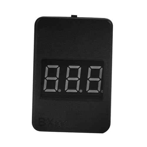 Healifty Portable Lipo Battery Capacity Checker Accurate Voltage Monitor High-Brightness Led Display for Real Battery Power Tracking Models and