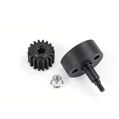 Alloy Clutch Bell and 17T Hardened Steel Pinion Gear Upgrade Set for 1/5 RC Hpi Baja 5B 5T 5SC - Enhanced Nut Fastening
