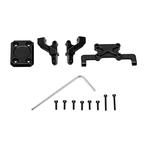 RC Rear Body Shell Mount, Aluminum Construction for Enhanced Durability, Aluminum Rear Car Body Mount Post Kit, Black Color, 1/24 Scale for RC Car Enthusiasts, Custom Builds, and Racing Repairs