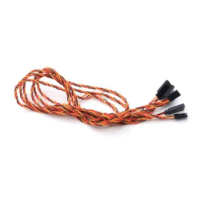 600mm 60cm 22awg JR 1pcs Silicone Wire Twisted Wire Servo Extensions Cable Leads For Rc Model Tracked Vehicle Truck Parts Upgrade Replacement Use RC Car Upgrade Part