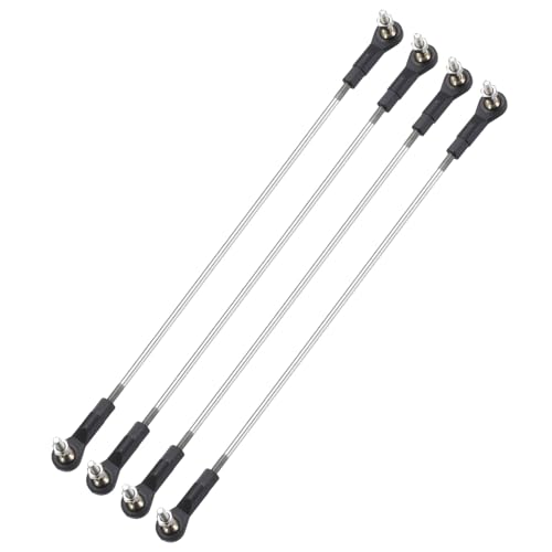 MECCANIXITY 4Pcs Adjustable Turnbuckles Camber Link, 284-294mm Turnbuckle Rod Steering Servo Linkage with M3 Ball Head Rod Ends for RC Car Replace Parts - size: 284-294mm
