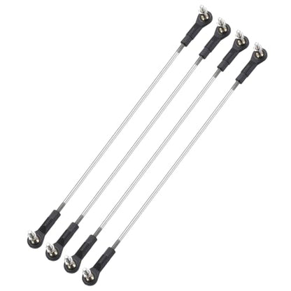 MECCANIXITY 4Pcs Adjustable Turnbuckles Camber Link, 284-294mm Turnbuckle Rod Steering Servo Linkage with M3 Ball Head Rod Ends for RC Car Replace Parts - size: 284-294mm