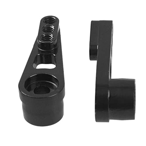 3Pack ShareGoo 25T Servo Horn Steering Arm Compatible with Futaba Savox HSP Power HD Servos Motor Compatible with Wltoys A949 A959-B A969 A979 K929 1/18 RC Car (Black) - color: Black