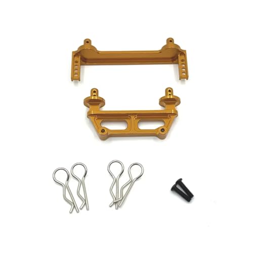 Rc Toys Accessories for MJX 16207 16208 16209 16210 H16 M162 M163 1/16 Metal Body Mount Post Shell Column RC Car Upgrade Replacements Accessories(Yellow) - color: Yellow