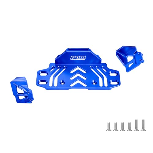 GPM 6061-T6 Alloy Rear Battery Tray for Axial SCX10 III, Jeep Wrangler CJ-7, Base Camp, Ford Bronco, Gladiator & Chevy K10, RC Crawler Upgrade Part (Blue) - color: Blue