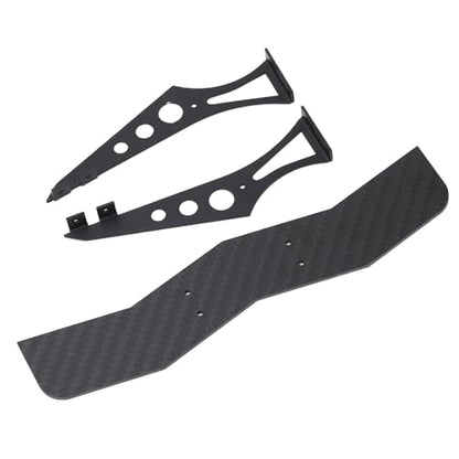 Carbon Fiber RC Car Tail Wing, Universal Rear Spoiler for 1/10 Scale RC Cars, Lightweight High - Strength Rear Wing with Brackets for TT02 XV01 PTG2 Drift Racing