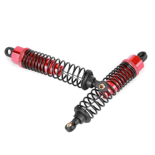 Shock Struts Damper, 2 Pcs Front Rear Shocks Damping Metal RC Car Upgrades Part Absorbers Oil Damper for 1/10 Flat RC Racing Car (100MM) - size: 100MM