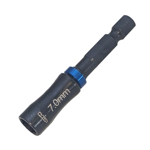 MIP Nut Driver 1/4" Drive Bit Speed Tip For Small Drills for Traxxas Arrma Axial Losi Redcat RC Quadcopter Helicopter FPV Racing Drone Models (7.0mm) - size: 7.0mm