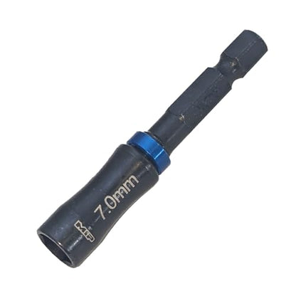 MIP Nut Driver 1/4" Drive Bit Speed Tip For Small Drills for Traxxas Arrma Axial Losi Redcat RC Quadcopter Helicopter FPV Racing Drone Models (7.0mm) - size: 7.0mm