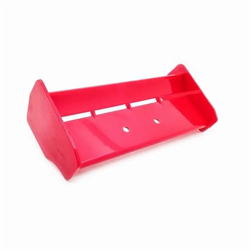 Rear Wing Tail Wing Body Spoiler 06021 Compatible Spare Parts Compatible With 1/10 Off Road Buggy Racing Cars(RED) - color: Red