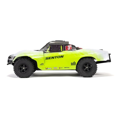 ARRMA RC Truck 1/10 SENTON 4X4 223S BLX BRUSHLESS Short Course Truck RTR (Battery and Charger Not Included) with DSC, Yellow, ARA4303V4T1 - color: Yellow