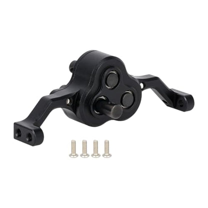 harayaa Model Car Transfer Case RC Rock Aluminum Alloy Car Gearbox Chassis Assembly Adjustable Carrier Bearing Metal Lightweight Crawler Replacement Suitable, Black - color: Black