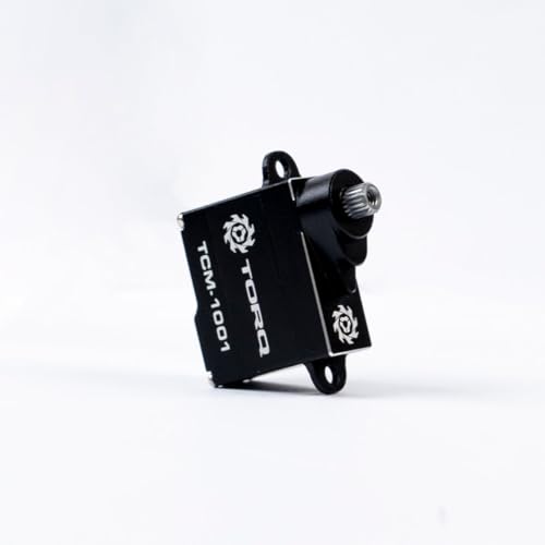 TORQ TCM-1001 Coreless Titanium Gear 7g Micro Digital Precision Servo Design for Mini Z 1/27, 1/28 RC Cars, Compatible with Losi RC Car Micro-B 2WD Brushed Mini RC Buggy 1/24 Scale