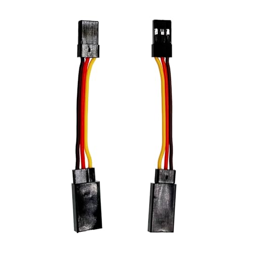 20Pcs Servo Extension Cable and Y Harness Splitter for RC Airplane Car Drone, Compatible with JR Futaba Spektrum (1.97nch /5.9-Inch)