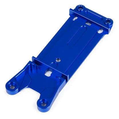 Aluminum Rear Tie Bar Mount Suspension Holder Blue CNC Machined Rear Chassis Brace Tie Bar Mount for Tra-xxas X-Maxx 6S 8S Truck Rc Car Upgrade Parts