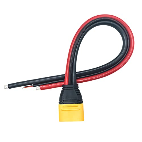 FLY RC AS150U Male Connector 70A Copper Plated Plug | Resistance Adapter Cable, For RC Racing Drone FPV Model, Battery Cable Spare Part - style: AS150U Male Connector