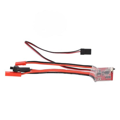 Luqeeg Brushed ESC Electronic Speed Controller with Brake for 1/32 1/24 1/18 Rc Car Boat 30A ESC Rc Car Brushed ESC Electric Speed Controller, Rc Quadcopters, Helicopters